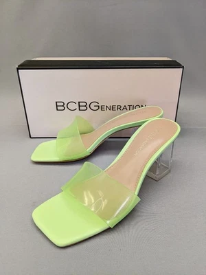 BCBGeneration Feminino LUCKEE Mule, Borboleta, Biqueira Aberta, GN214299, Tamanho EUA 5M - Imagem 1 de 4