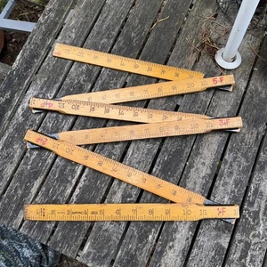 Vintage Rabone Wooden Folding Ruler, 6ft Measuring Stick No.1612 - Picture 1 of 4