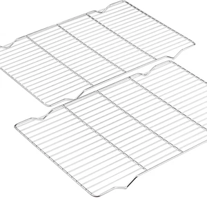 2er Pack Kühlgestelle zum Backen, 10X15 Zoll Schwerlast Edelstahl Drahtgestell - Bild 1 von 12