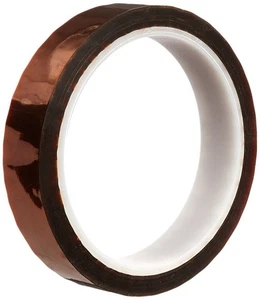 TapeCase 1 mil Polyimide Tape with Silicone Adhesive 1/4'' x 5yds (1 Roll) - Picture 1 of 1