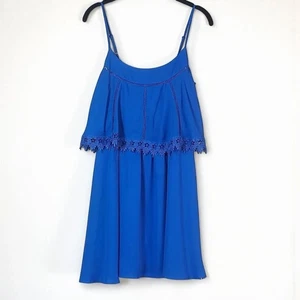 GB Damen S Kobaltblau Spitze Prinzessin Fee Party Mini Unterkleid - Bild 1 von 9
