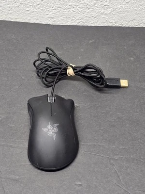 RAZER DeathAdder Chroma Black Wired PC Gaming Mouse RZ01-0121 / Free Shipping - Image 1 of 4