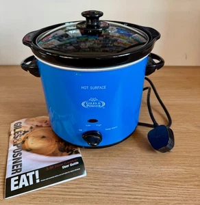 Giles & Posner 3.5 L Blue Slow Cooker Removable Ceramic Pot & Glass Lid - Picture 1 of 10