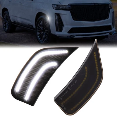 LED Side Marker Lights For 2021-2024 Cadillac Escalade Chevy Suburban Yukon GMC - Image 1 of 4