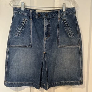 GAP Women's Size 8 Denim Skirt Zipper Pockets Above the knee Length - Picture 1 of 8