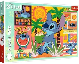 NEW Trefl Jigsaw Puzzle 500 Pieces 10+ Ages Disney Holidays with Stitch - Picture 1 of 2