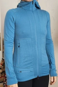 Icebreaker Women's Merino 260 Quantum Hood türkis-blau, XS wie neu - Bild 1 von 3