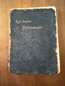 Vintage Red Letter New Testament Self Pronouncing 1920s 7 x 4.5 - Imagen 1 de 5