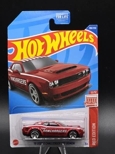 Dodge Challenger SRT Demon #12/12 2022 Hot Wheels Target Red Edition 18 - Imagen 1 de 2