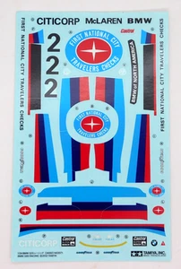 Decal Tamiya BMW 320i 1:24 24002 DECALS ONLY #2 Citicorp McLaren First National - Picture 1 of 1