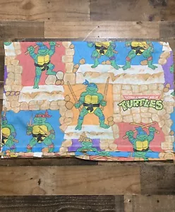 Teenage Mutant Ninja Turtles TMNT Blanket Twin Mirage Studios Vintage 1988 - Picture 1 of 4