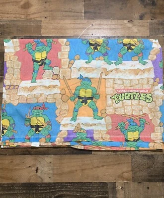 Cobertor Teenage Mutant Ninja Turtles TMNT Twin Mirage Studios Vintage 1988  - Imagem 1 de 4