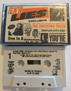 Guns N' Roses "GN'R Lies" Cassette Tape, 1988 Geffen Records Axel Slash Duff - Picture 1 of 8