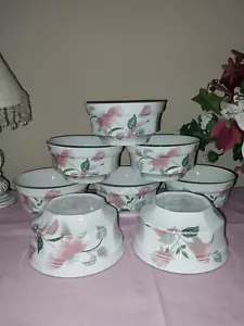 Silk Flowers Fruit/Berry bowls by Mikasa (sets of 2) 4 1/2" w 12 oz to rim - Picture 1 of 4