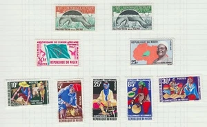 NIGER 1962-77 PICTORIAL ISSUES ANIMALS BIRDS WILDLIFE TOPICALS - Picture 1 of 1