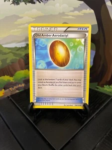 Old Amber Aerodactyl 106/124 - Fates Collide - Uncommon - Pokemon Card TCG - LP - Picture 1 of 3