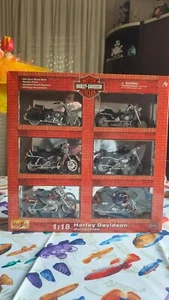 MAISTO SET/VALIGETTA HARLEY DAVIDSON SEI MODELLI SCALA 1:18 REF.55008 - Imagen 1 de 14