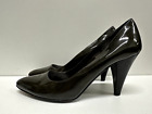 Coach A3316 women size 8 B dark olive shiny green heel  leather  shoes