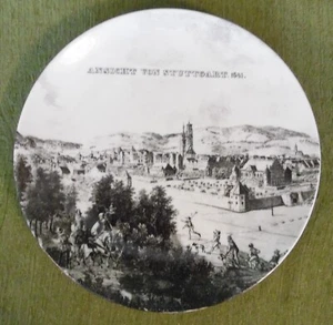 Sammelteller , Stuttgart - Ansicht von Stuttgart 1641 , Mercedes-Benz , 30 cm - Picture 1 of 5
