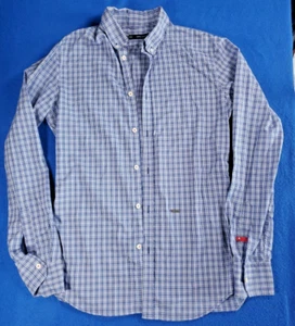 Dsquared2 Button Down Plaid Shirt Men's Size Medium 50 Long Sleeve Made In Italy - Picture 1 of 17