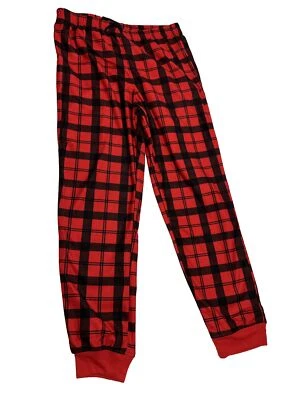 Carters Youth Red And Black Plaid Pajama Pants Kids Size 6 Girl Boy Unisex NWT - Image 1 of 4