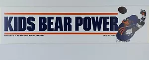 Pegatina vintage de los osos de Chicago Bears Kids Bear Power 1985 lote antiguo Wincraft - Imagen 1 de 4