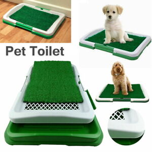 PUPPY POTTY TRAINING PAD MAT PET TOILET TRAINER SET DOG LITTER TRAY INDOOR HOUSE