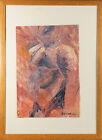 Jolin Williams - Signed & Framed Contemporary Acrylic, Abstracted Nude