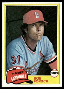 Bob Forsch 1981 Topps #140 St. Louis Cardinals Baseball Card - Picture 1 of 2