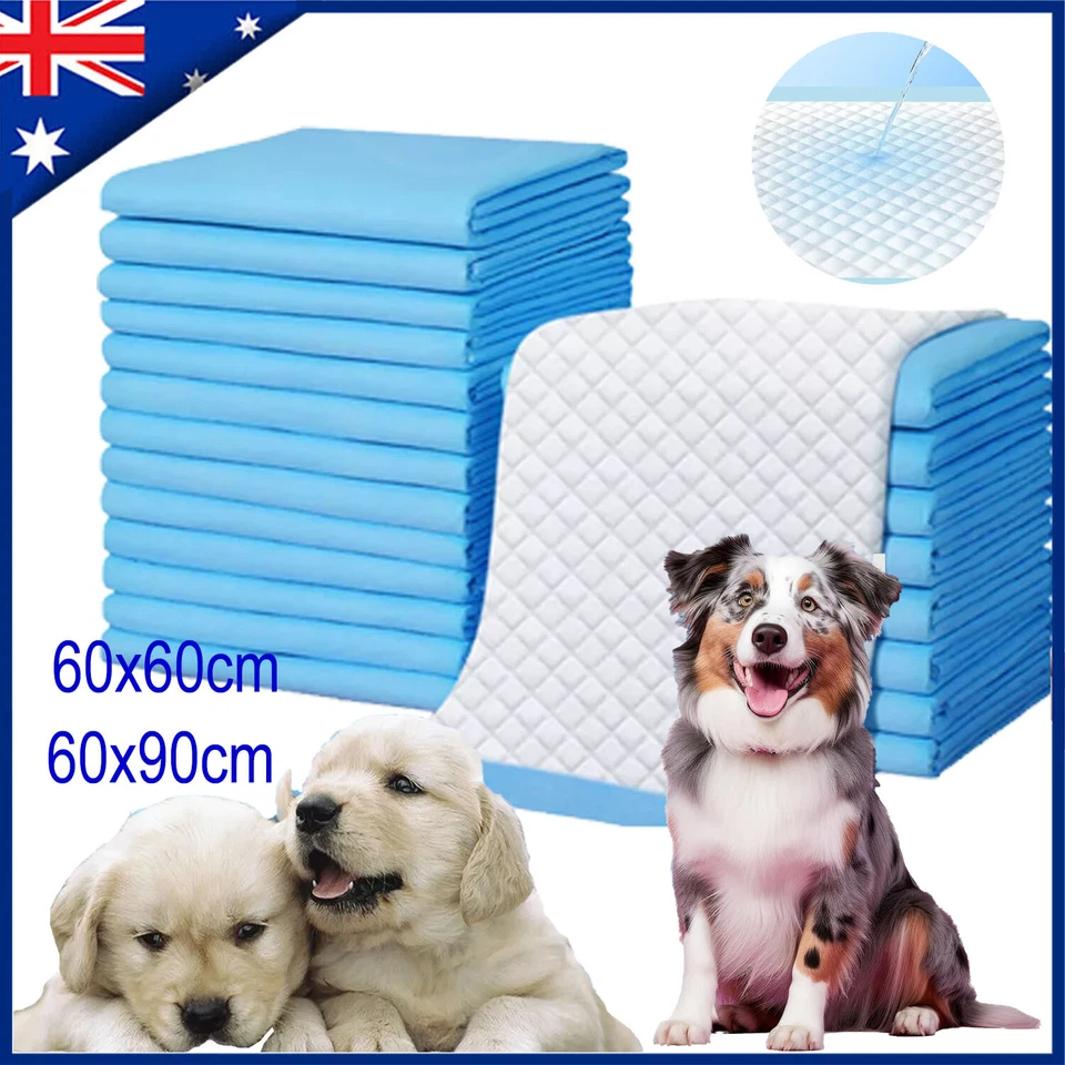 Pet Training Pads 200/100 Puppy Dog Toilet Pee Indoor Super Absorbent 60x90cm AU - image 1 of 4
