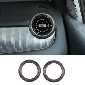 Console L&R Air Outlet Vent Trim 2PCS Fit For Benz GLB W247 2020-2022 Wood Grain - Picture 1 of 8
