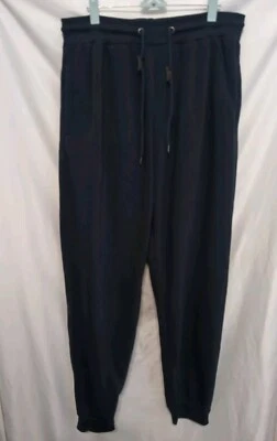 GALAXY by Harvic Jogger Sweatpants Men 3XL Navy Blue Drawstring Tapered Fleece - Image 1 of 4