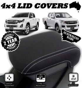 FITS ISUZU D-MAX NEOPRENE CONSOLE LID COVER (WETSUIT FABRIC)MAY 2012 - JUNE 2020 - Picture 1 of 12