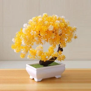 Simulation Fake Potted Bonsai Tree Artificial Plant Desk Ornament Small Tree Pot - Picture 1 of 31