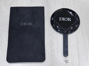 Christian Dior Beauty VIP GWP Gift Black Quilted Handheld Mirror with Pouch Case - Bild 1 von 9