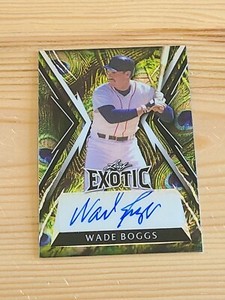 2023 Leaf Exotic Baseball Wade Boggs Auto Autograph #d 2/7 Boston Red Sox 