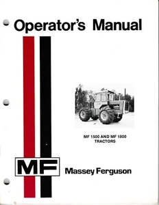 Massey Ferguson MF 1500 & 1800 Traktor Bedienungsanleitung - Bild 1 von 1
