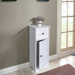 1 cassetto indipendente legno bianco con 1 armadio unità armadio bagno - Foto 1 di 8