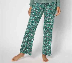 MUK LUKS Lumberjack Lounge Butter Knit Leg Lounge Pant-Evergreen-1X-A625557 - Picture 1 of 1