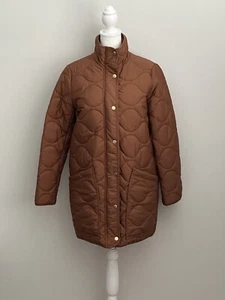 NEU J. CREW 198 $ DUNKLE MUSKATNUSS GESTEPPTE KOKON GEFÜTTERTE JACKE MIT PRIMALOFT GRÖSSE XXS - Bild 1 von 11