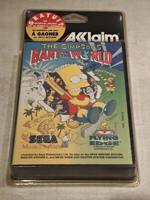 The Simpsons Bart Vs The World Sega Master System 1 2 New Blister Rare - Image 1 of 4