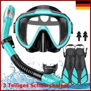 Adult Snorkel Set Snorkeling Set with Snorkel Diving Goggles Fins - Picture 1 of 23