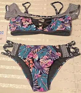 Traje de Baño Kuleana Tropical Floral Dos Piezas Bikini Talla M Edición Limitada Nuevo con Etiquetas - Imagen 1 de 6