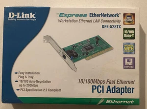 D-Link DFE-528TX Network Card, PCI, 10/100 Mbps Fast Ethernet - Picture 1 of 2