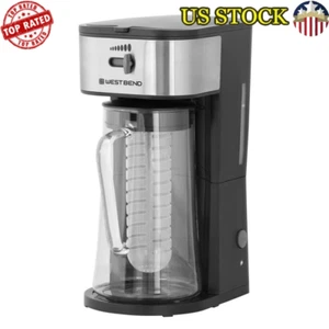 Macchina da tè caffè ghiacciata 2,75 qt tubo infusione resistenza infusione spegnimento automatico nuova - Foto 1 di 7