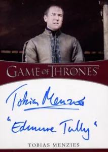 Game of Thrones Iron Anniversary 2 Tobias Menzies Edmure Tully Autogrammkarte - Bild 1 von 2