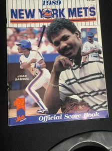 1989 New York Mets Official Score Book ￼￼ Baseball Juan Samuel - Picture 1 of 1