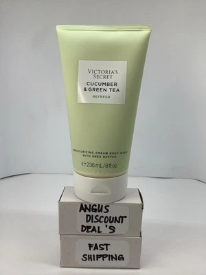 VICTORIA'S SECRET CUCUMBER & GREEN TEA REFRESH MOISTURIZING CREAM BODY WASH 8 0Z - Image 1 of 2