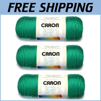 Versatile Simply Soft Acrylic Yarn 3-Pack - 6oz Medium Weight for Knitting - Image 1 of 4