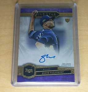 2021 Topps Five Star Shane McClanahan Purple Rookie Auto /50 Rays - Picture 1 of 3